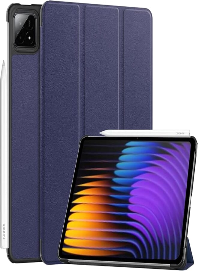 ProElite Cover for Xiaomi Mi Pad 7/7 Pro 11.2 inch Cover Case, Trifold Flip Case for Xiaomi Mi Pad 7/7 Pro 11.2 inch, Support Auto Sleep Wake, Dark Blue